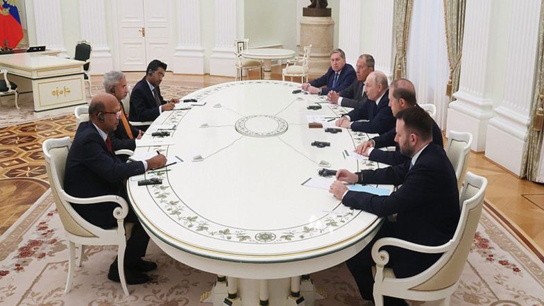 World News | PM Modi Looks Forward to Welcoming You to India for BRICS Summit, to Meet at SCO Summit: Jaishankar During Meeting with Putin