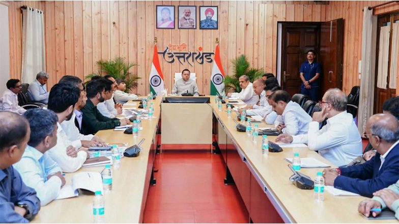 India News | Uttarakhand CM Reviews Progress of Ropeway Projects, Expresses Displeasure over Slow Pace of Work