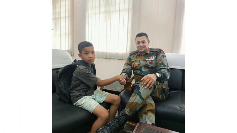 India News | Tripura: Assam Rifles Rescues 10-year-old Missing Boy from Dimapur; Reunites Him with Family