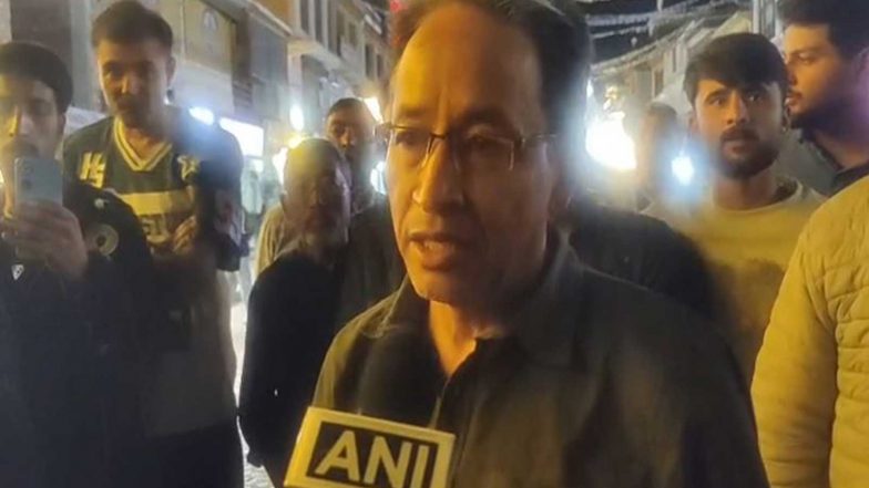 India News | Ladakh: Sonam Wangchuk Holds Candle March to Remember People Killed in Sept 2025 Violence