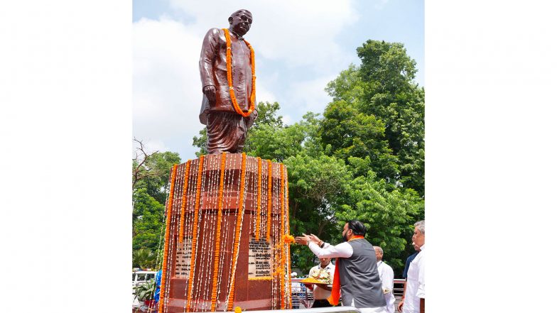 India News | Bihar CM Samrat Choudhary Pays Tribute to Bindeshwari Prasad Mandal on Birth Anniversary
