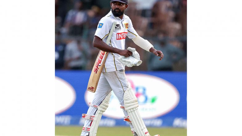 Sports News | Sri Lanka Spinner Prabath Jayasuriya Reprimanded for Damaging Boundary Wedge During Colombo Test