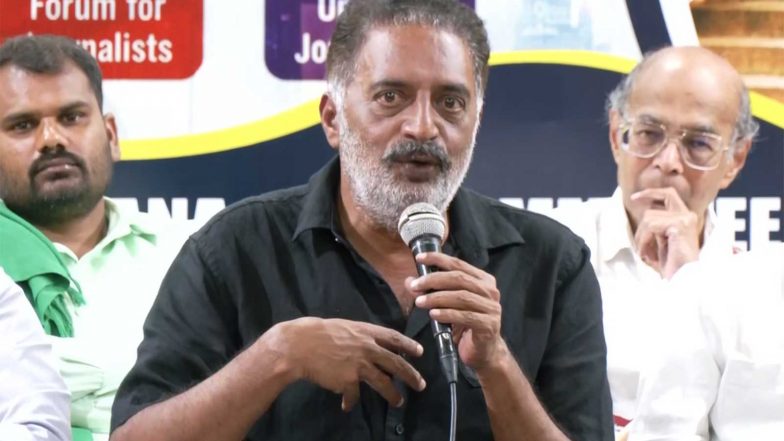 Entertainment News | Prakash Raj Calls Mass Protest over Voter Deletions on Sept 1