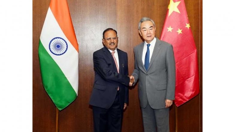 World News | NSA Ajit Doval Holds 25th India-China Border Talks with Chinese FM Wang Yi