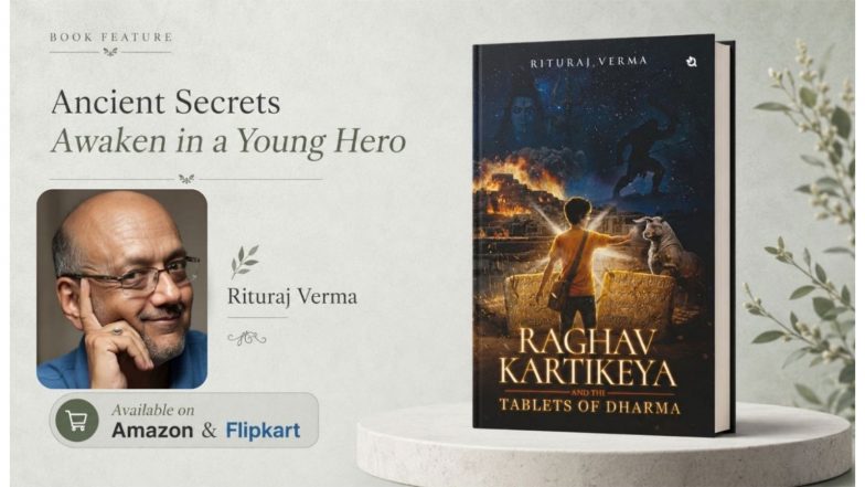 Business News | Debut Author Rituraj Verma Launches Raghav Kartikeya and the Tablets of Dharma, a Mythology-Fantasy Novel Rooted in the Undeciphered Indus Valley Script