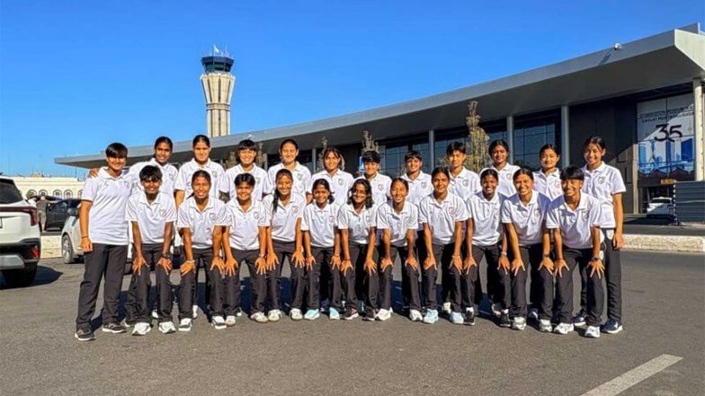 Sports News | India U17 Women Arrive in Uzbekistan for Two Friendlies