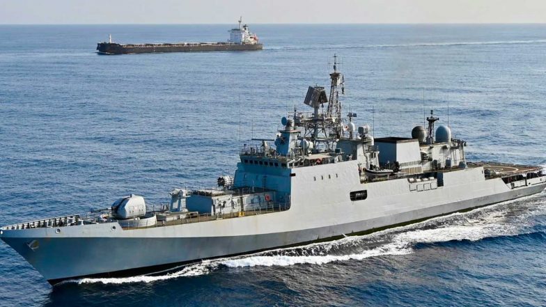 India News | Indian Navy Ensures Safe Transit of Merchant Vessels MV Union Mariner, Dagher Through Bab-el-Mandeb Strait