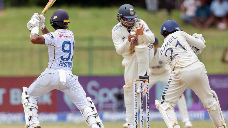 Sports News | India Vs Sri Lanka, 2nd Test Day 4: Sooriyabandara, Mendis Resist as Hosts Reach 83/2 at Lunch After Follow-on