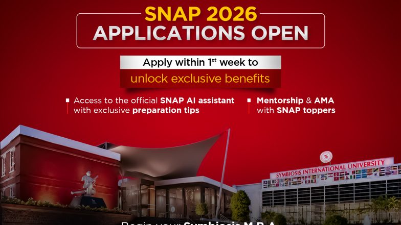 Business News | Begin Your M.B.A. Admission Journey: SNAP 2026 Applications Are Now Open