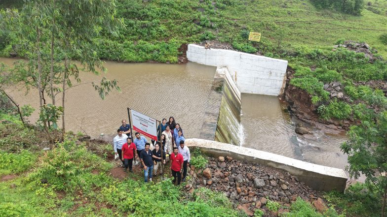 Business News | Group Legrand India Strengthens Rural Water Security with Completion of Check Dam Project in Nashik