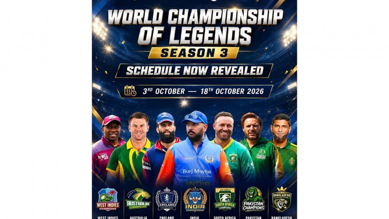 Sports News | WCL Season 3 Set for UAE Debut, Warner, De Villiers, Yuvraj to Feature