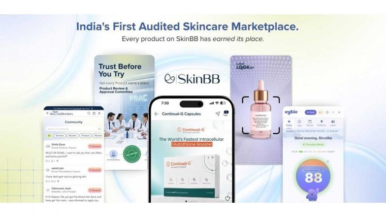 Business News | SkinBB Goes Live with India's First Audited Skincare Intelligence Platform Bringing AI, Dermatology and Product Verification Together