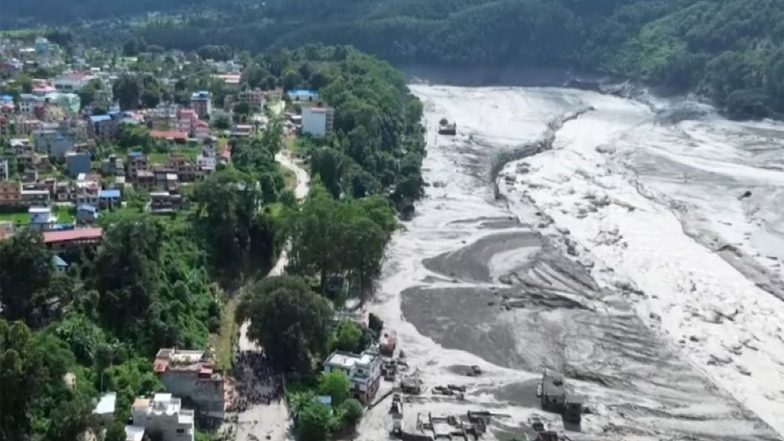 World News | Nearly 400 Kailash-bound Pilgrims, Including 105 Indians, Missing as Flash Floods Devastates Nepal's Rasuwa District Bordering Tibet