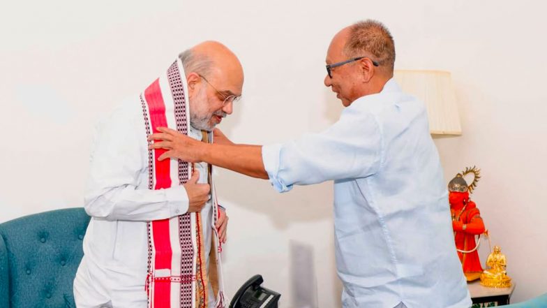 India News | Manipur CM Meets Amit Shah, Says Union Home Minister Will Visit State in October
