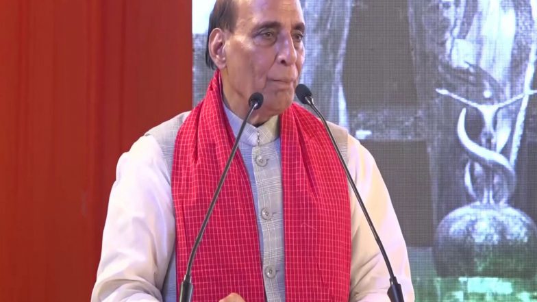 India News | Tribute to Goa Liberation Satyagrahis: Rajnath Singh Inaugurates Redeveloped Hutatma Smruti Smarak at Patradevi