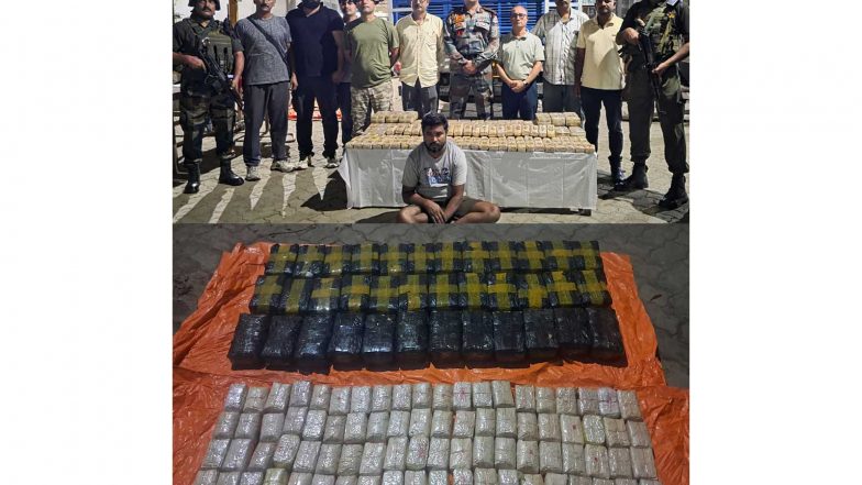 India News | Assam Rifles, DRI Seize Yaba Tablets Worth Rs 168 Crore in Assam's Cachar District; One Held