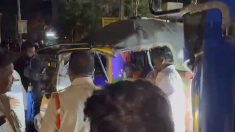 India News | Andhra Pradesh: 7 Killed, 2 Critically Injured After Private Bus Rams into Auto-rickshaw in Palnadu