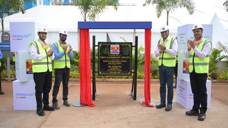 Business News | Hindalco Commissions India's First Superfine Precipitated Aluminium Trihydrate Plant in Karnataka