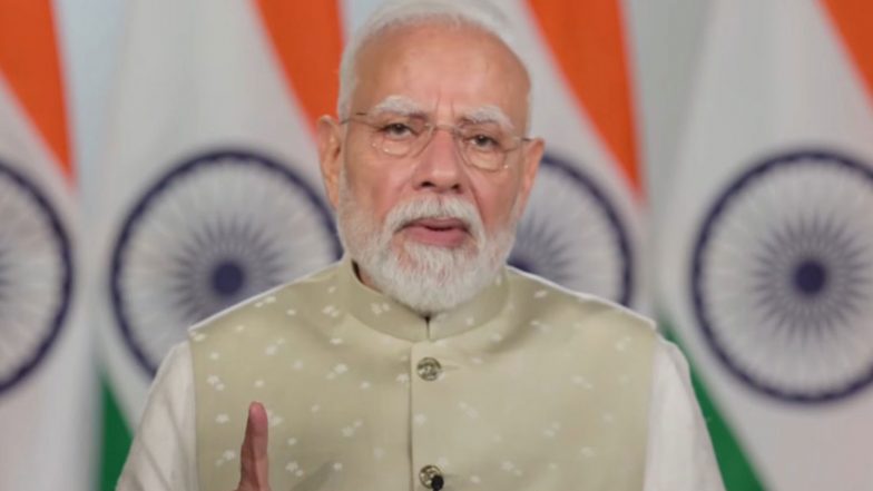 Sports News | PM Modi Calls for 'playgrounds over Playstations' Approach in Sports Amongst Youth