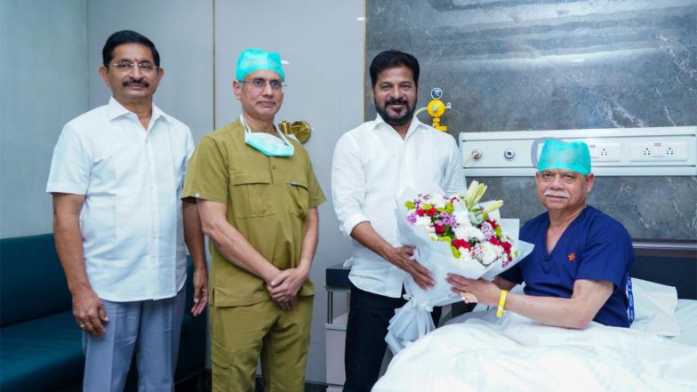 India News | Telangana CM Revanth Reddy Calls on Governor Shukla, Inquires About Health