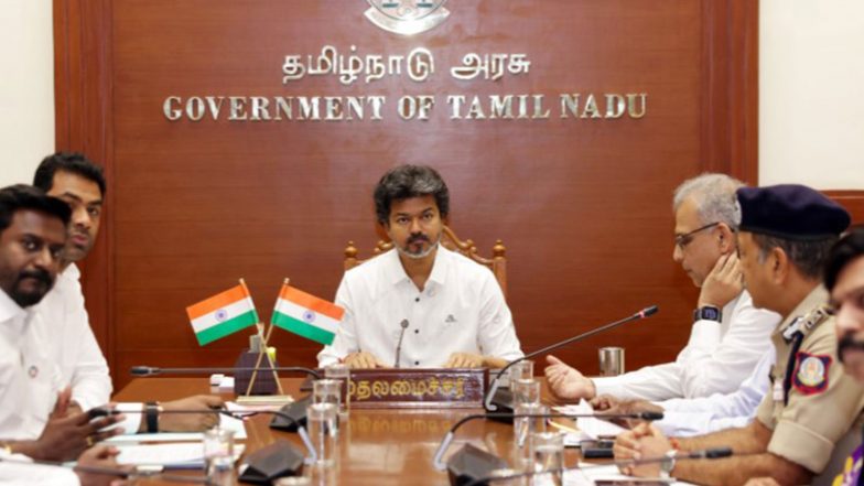 India News | Tamil Nadu CM Vijay Holds High-level Review Meeting, Orders Swift Rescue for Tamils Stranded Amid Nepal Floods