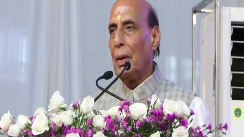 India News | Rajnath Singh, CM Dhami Extend Greetings on Raksha Bandhan; Women Tie Rakhis to BJP's Dilip Ghosh in Kolkata, Army Jawans in Banihal