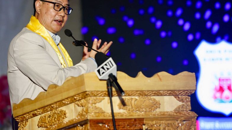 India News | Ladakh: Kiren Rijiju Attends Silver Jubilee Celebration of Druk Padma Karpo School in Leh