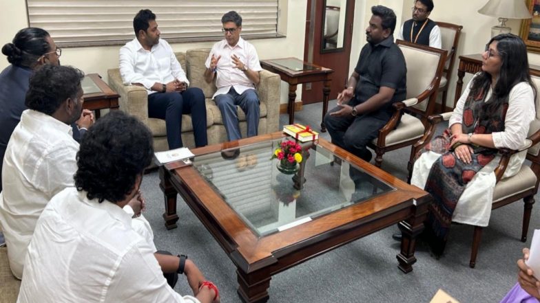 India News | Aadhav Arjuna, Tamil Nadu Ministers Meet Foreign Secretary Vikram Misri, Visit Mea Situation Room over Assistance to Indians Affected by Nepal Flash Floods