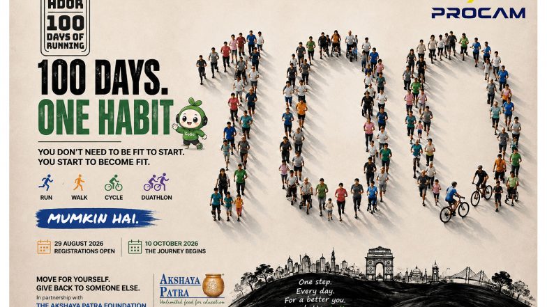 Business News | Procam Launches 'HDOR - 100 Days of Running' in a Whole New Avatar Turning 100 Days of Movement into Habits for Life