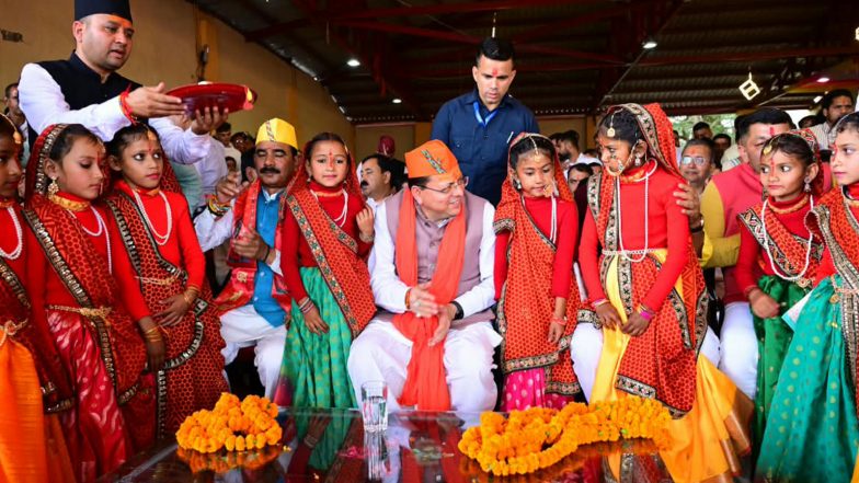 India News | Uttarakhand CM Dhami Witnesses Historic Bagwal Mela at 'Maa Barahi Dham'; Highlights Faith, Folk Tradition