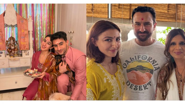 Entertainment News | Saif, Sara, Ibrahim and Soha Celebrate Raksha Bandhan, Share Festive Moments