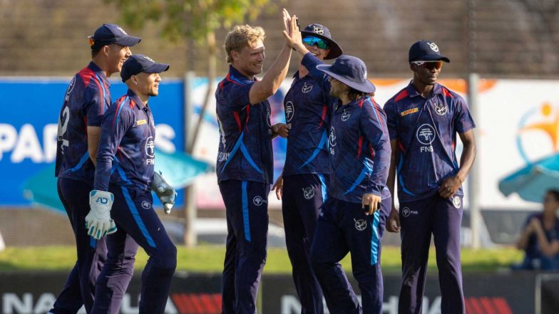 Sports News | Namibia Stun South Africa in T20I Tri-series Opener, Secure 18-run Win in Windhoek