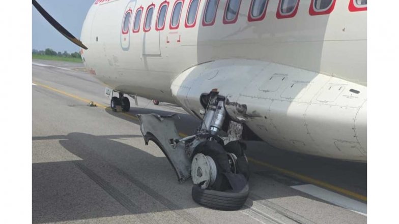 India News | Alliance Air Delhi-Bilaspur Flight Suffers Tyre Burst During Landing; All 41 on Board Safe