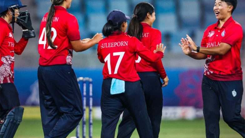 Sports News | Thailand Edge Hong Kong, China by 6 Runs in Women's T20 Asia Cup Opener