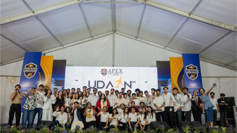 Business News | Apex University's Udaan 2026 Inspires 3,000 New Students to Embrace Skills, Technology, and Opportunities for a Future-Ready India