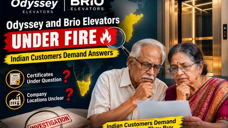 Business News | Odyssey and Brio Elevators Face Questions Over Certificates and Origins