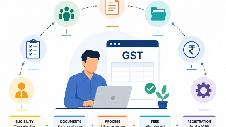 Business News | GST Registration for Sole Proprietorship: Eligibility, Documents, Fees and Process