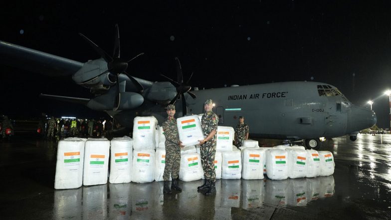 World News | India's 4th Relief Flight Arrives in Nepal with Rescue Equipment, Forensic Experts