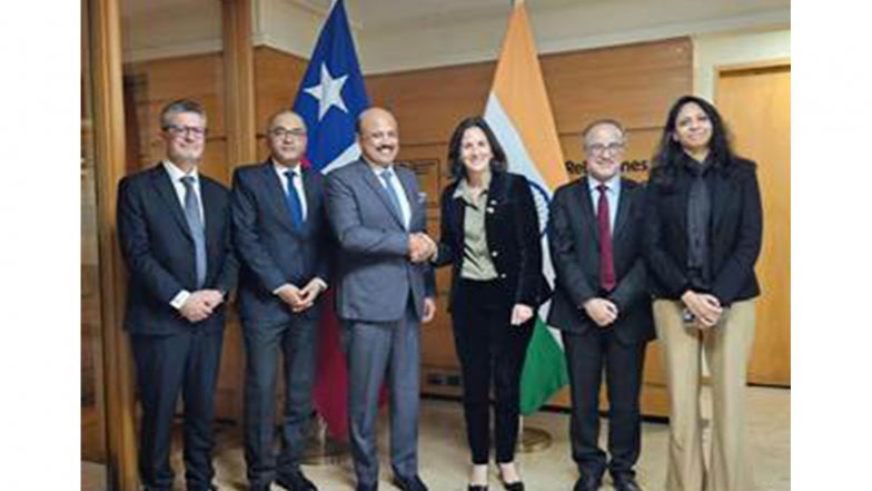Business News | Commerce Secretary Rajesh Agrawal Meets Chilean Vice-Minister to Advance CEPA Negotiations