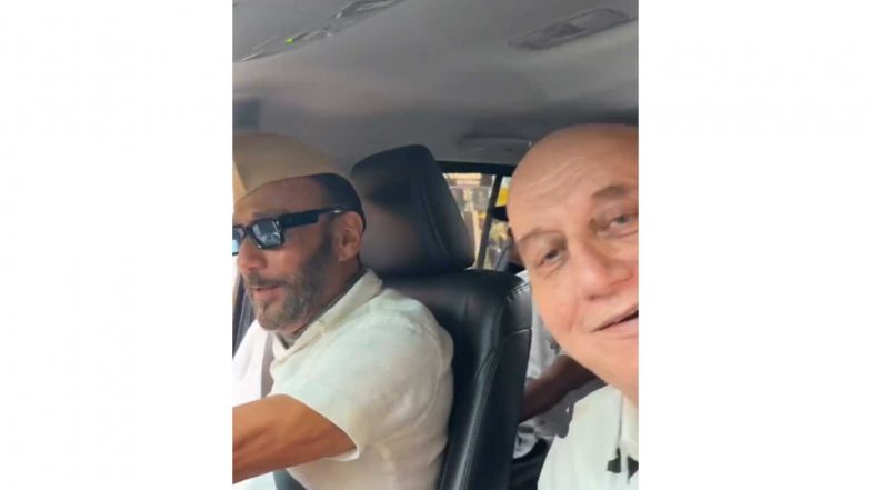 Entertainment News | Jackie Shroff Drives Anupam Kher to Actor Prepares, Duo Recalls 30 Years of Friendship