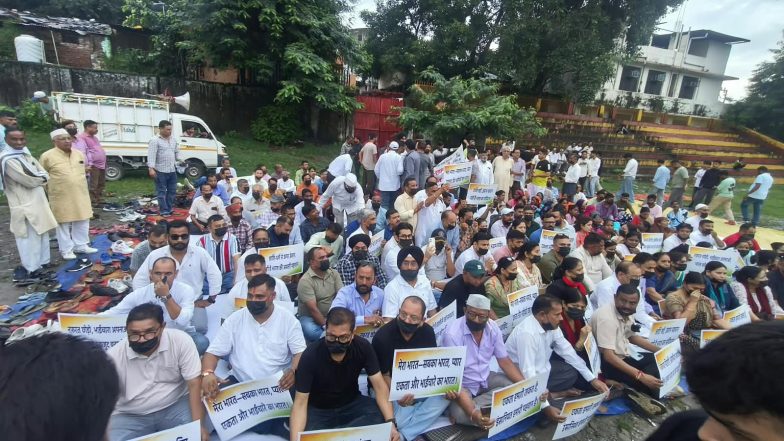 India News | Uttarakhand: Congress Holds Silent Protest over Haldwani 'purification' Row
