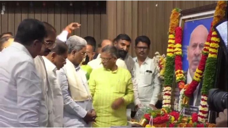 India News | Karnataka: Former CM Siddaramaiah Attends Memorial Programme for Former Minister C Veeranna