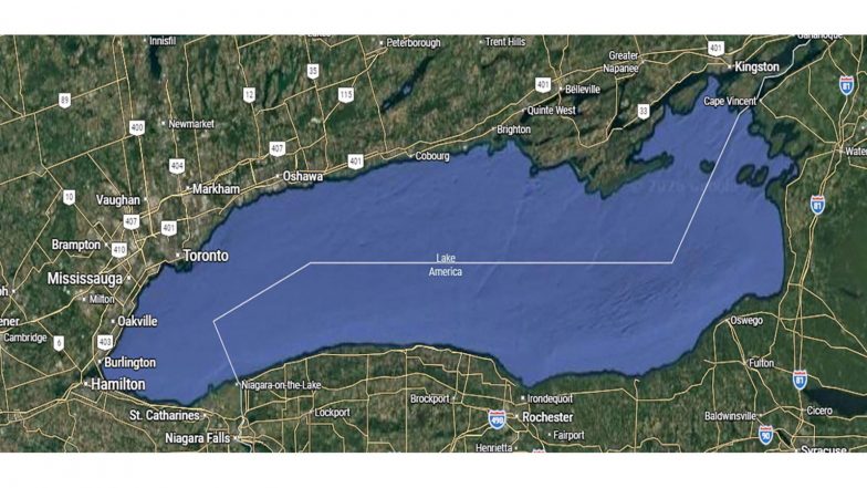 World News | Google Maps Changes Lake Ontario to 'Lake America' for US Users