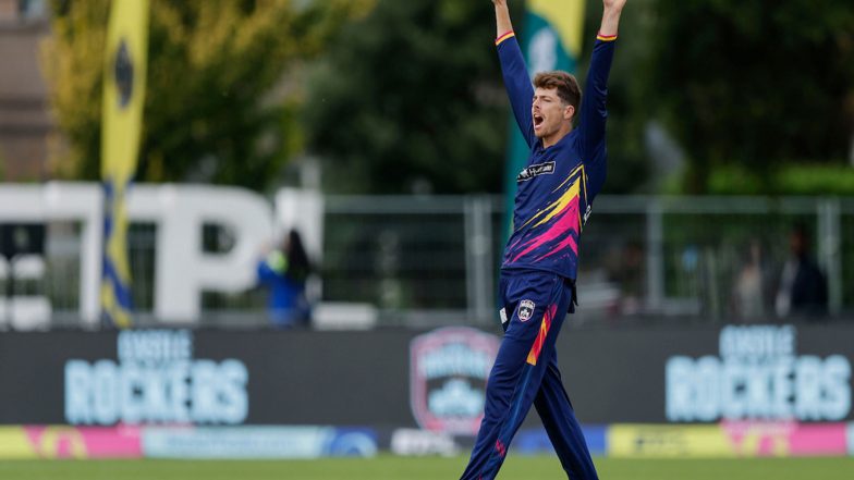 Sports News | ETPL 2026: Mitchell Santner's Five-wicket Haul Powers Edinburgh Castle Rockers to Win over Dublin Guardians