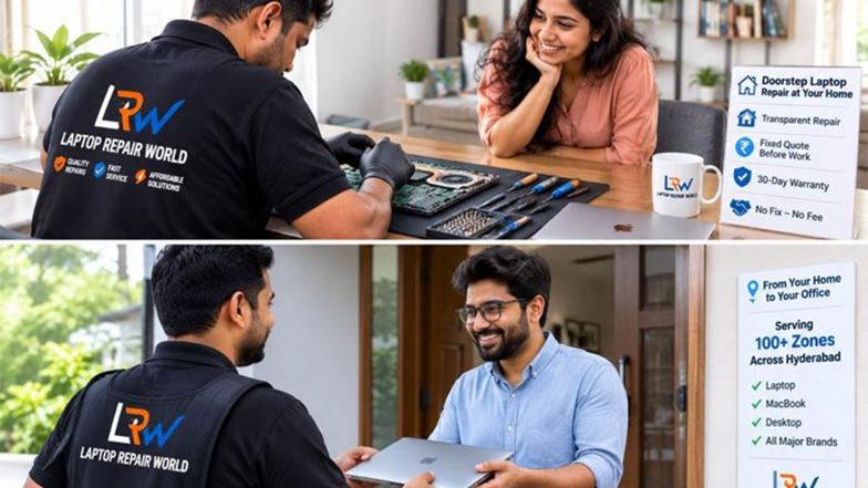 Business News | Laptop Repair World Highlights Customer Response After Doorstep Expansion to 100+ Hyderabad Zones