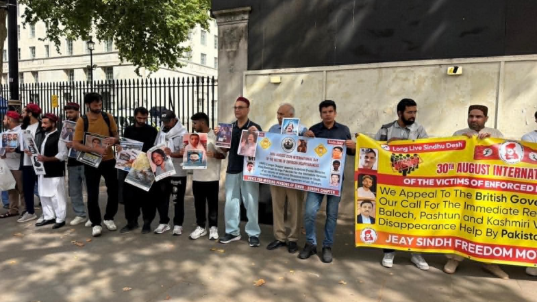 World News | Enforced Disappearances Persist as Sindhi, Baloch, Pashtun Activists Protest in London