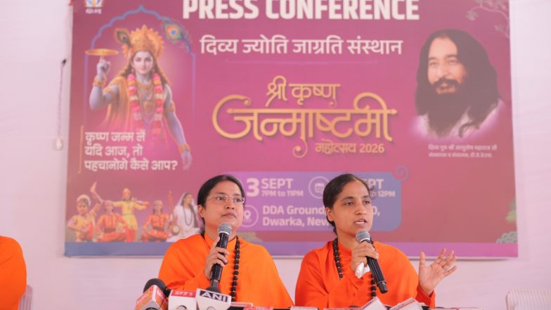 Business News | 3.75 Lakh Sq. Ft. Krishna Nagari, 3,000+ Sevadars and 3 Lakh+ Man-Hours: DJJS Unveils Grand Plans for Shri Krishna Janmashtami Mahotsav 2026