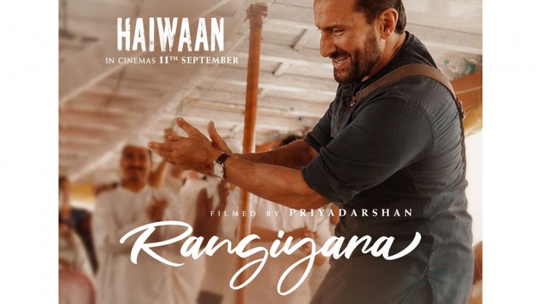 Entertainment News | Saif Ali Khan's 'Rangiyara' from 'Haiwaan' Brings Vibrant Twist to Thriller