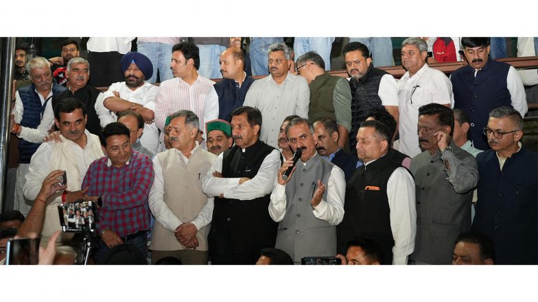 India News | Himachal Pradesh: CM Sukhu Accuses BJP of Suppressing Opposition Voice; Protests FIR Against Rahul Gandhi