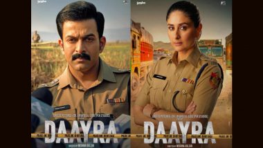 'Daayra' Posters: Kareena Kapoor Khan as DCP Ajooni Cuts a Powerful Figure, Prithviraj Sukumaran as DCP Raman Kumar Brings Quiet Intensity